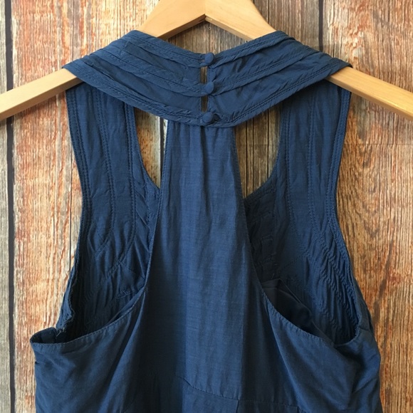 SOLD ❌ Zara Basic | Blue Baby Doll Mini  Dress S - Picture 7 of 8